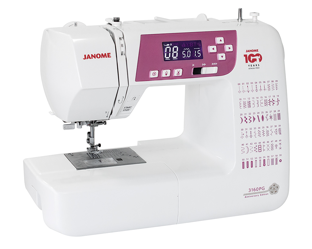 Швейная машина JANOME 3160PG Anniversary Edition купить в Москве ☛ доставка  по России | SewClub