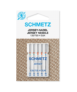 Иглы Schmetz джерси № 70(2), 80(2), 90, Schmetz, 5 шт