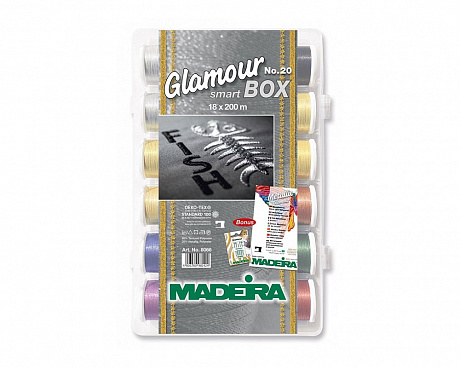 Набор ниток для шитья MADEIRA Smartbox Glamour №20 18 шт. 200 м