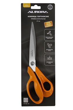 Ножницы AURORA  "Профи Комфорт" раскройные, 27 см