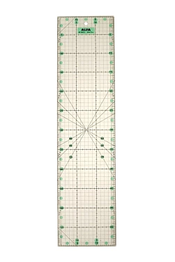 Линейка для пэчворка антискользящая ALFA, 15х60 см (арт. AF-6015)