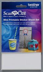 картинка Комплект мини-листов для печатных наклеек ScanNcut магазин sewclub являющийся официальным дистрибьютором в России 