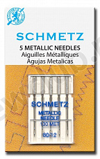 Иглы Schmetz металлизированные №80, 5 шт.