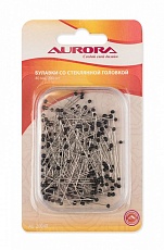 Булавки со стеклянной головкой, 40 мм (AU-20040) 