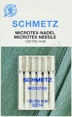 Иглы Schmetz микротекс (особо острые) № 90, 5 шт.