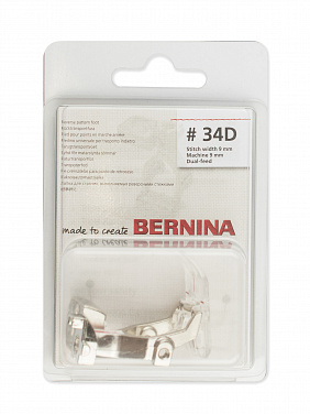 Лапка Bernina # 34D для реверсных стежков с прозрачной подошвой