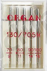 Набор игл Organ стандарт №№ 70,80(2),90,100, 5 шт.