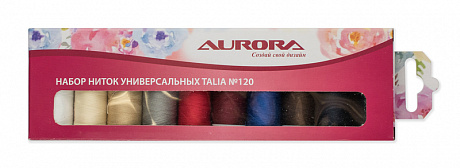 Набор ниток универсальных Talia №120 Aurora (AU-1201)