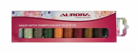 Набор ниток универсальных Talia №120 Aurora(AU-1203)