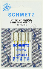 Иглы Schmetz стретч 130/705 H-S №65(2), 75(2), 90(1) 5шт.