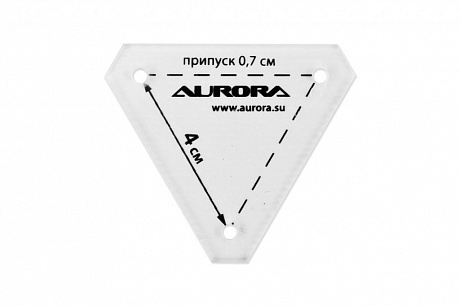 Линейка Треугольник 4 см (AU-6183)