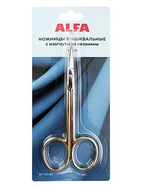 Ножницы вышивальные 10 см, ALFA (AF 101-87)
