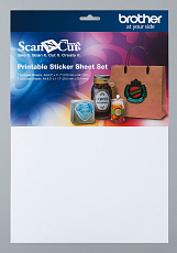 картинка Комплект листов для печатных наклеек ScanNCut магазин sewclub являющийся официальным дистрибьютором в России 