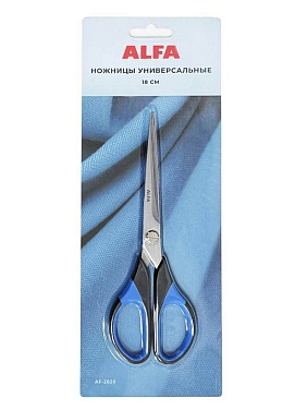 Ножницы универсальные, 18 см, ALFA (AF 2820)