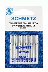 Иглы стандартные 130/705H № 70(2),80(3),90(3),100(2), Schmetz, 10 шт