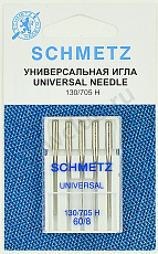 Иглы Schmetz стандартные 130/705H № 60, 5 шт.