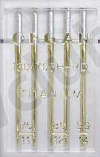 Игла титаниум №75(2),80(2),90, 5шт