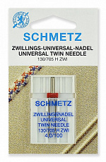 Иглы Schmetz стандартные двойные № 100/4.0, 1 шт.