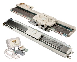 Вязальная машина Silver Reed SK 840 / Устройство для вязки резинки SRP 60N / ПО Knitt Styler (комплект)