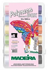 Набор вышивальных ниток Мadeira Polyneon №40 / 1000 м (18 шт.)